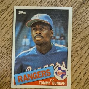 Topps Rangers Card - Blue and Red Design